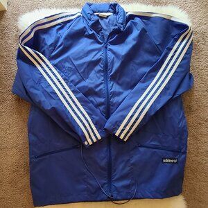 Vintage 70's Adidas Nylon 3 Stripe Windbreaker - Like New!